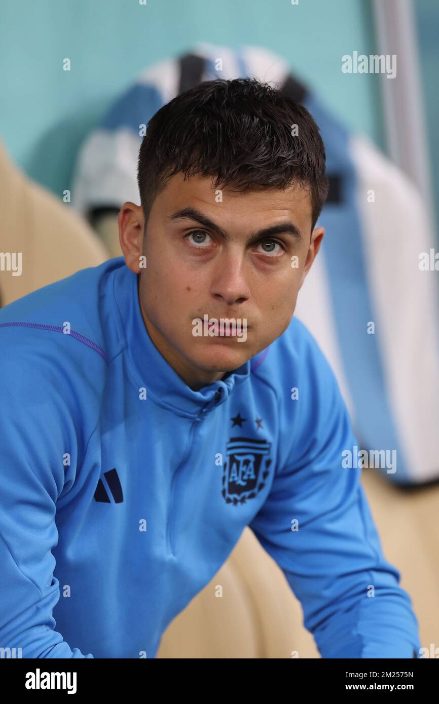 Doha, Qatar. 13th Dec, 2022. Paulo Dybala Argentina player during a match against Croatia valid for the semifinals of the FIFA World Cup at the Lusail Iconic Stadium in the city of Doha, Qatar, December 13, 2022. (Photo: William Volcov) Credit: Brazil Photo Press/Alamy Live News Stock Photo