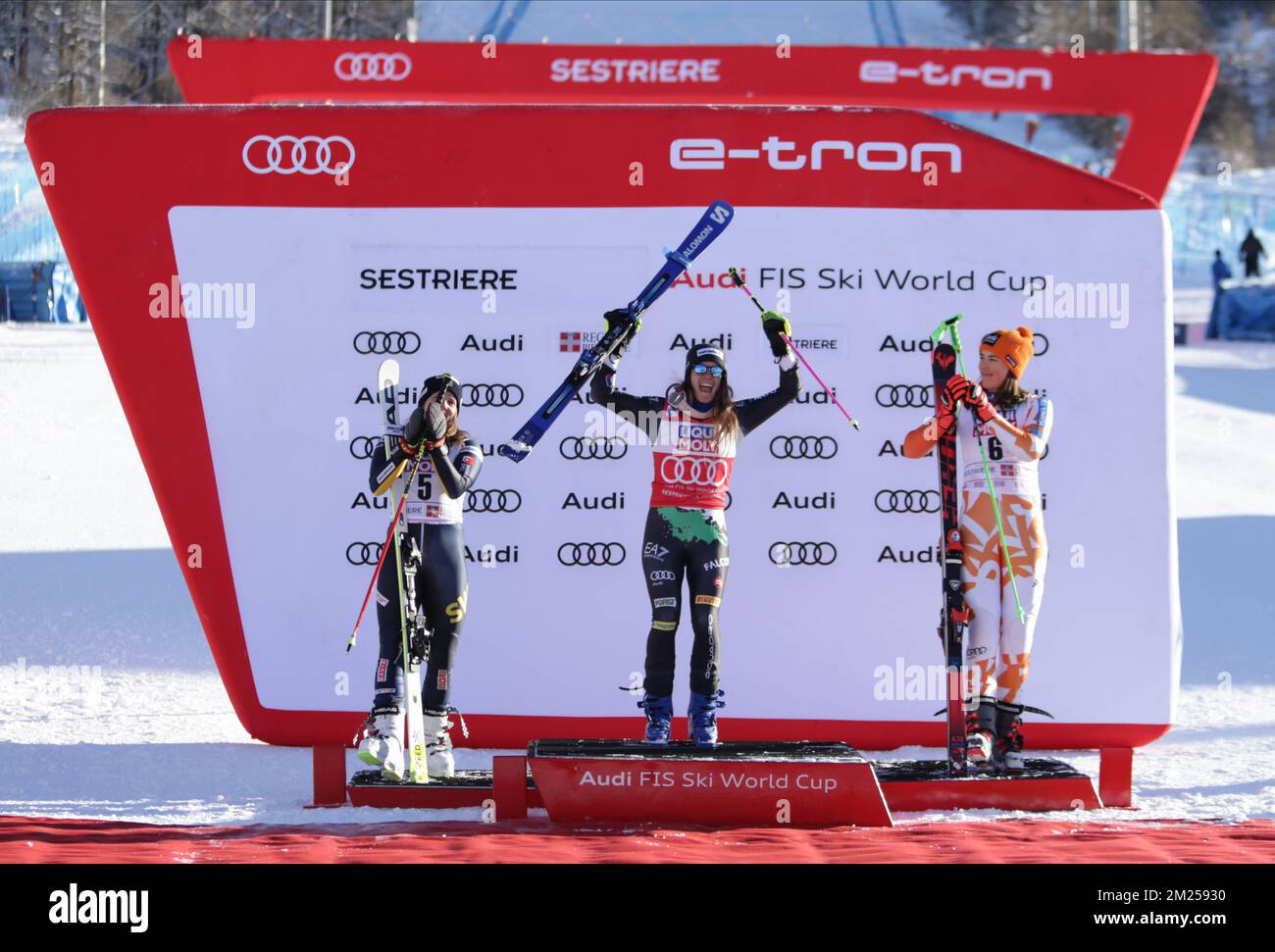 Audi Fis World Cup Sestriere, Italy, 10-11 December 2022 Stock Photo