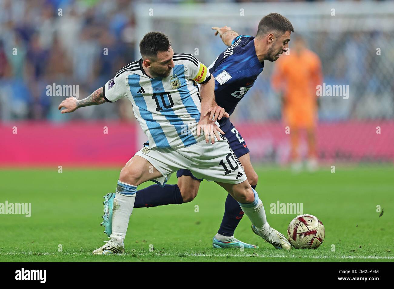 Lusail, Qatar. Dec 13, 2022, Emiliano Martinez of Argentina during the FIFA  World Cup Qatar 2022 match, Semi-final between Argentina and Croatia played  at Lusail Stadium on Dec 13, 2022 in Lusail