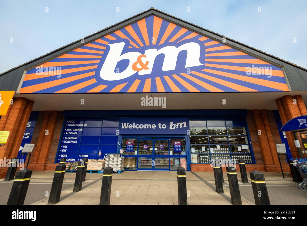 Basingstoke, UK September 2022 B and M Stores branch, a British