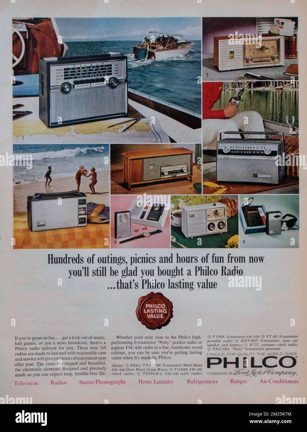Vintage 17 April 1964 "Life" Magazine Advert, USA Stock Photo