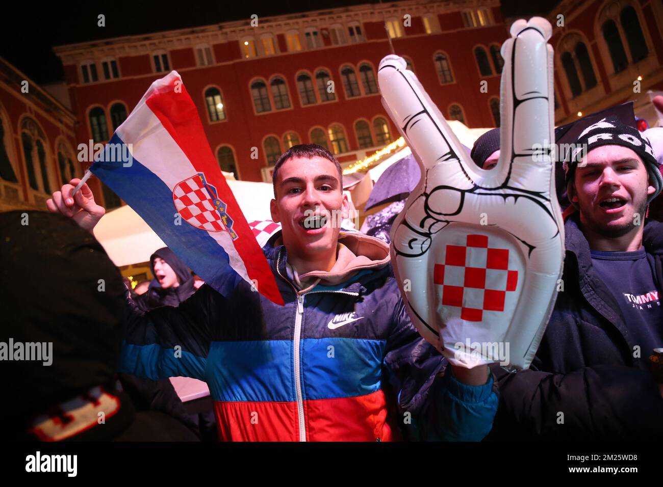 Fans at Prokurative are watching the FIFA World Cup Qatar 2022 semi ...