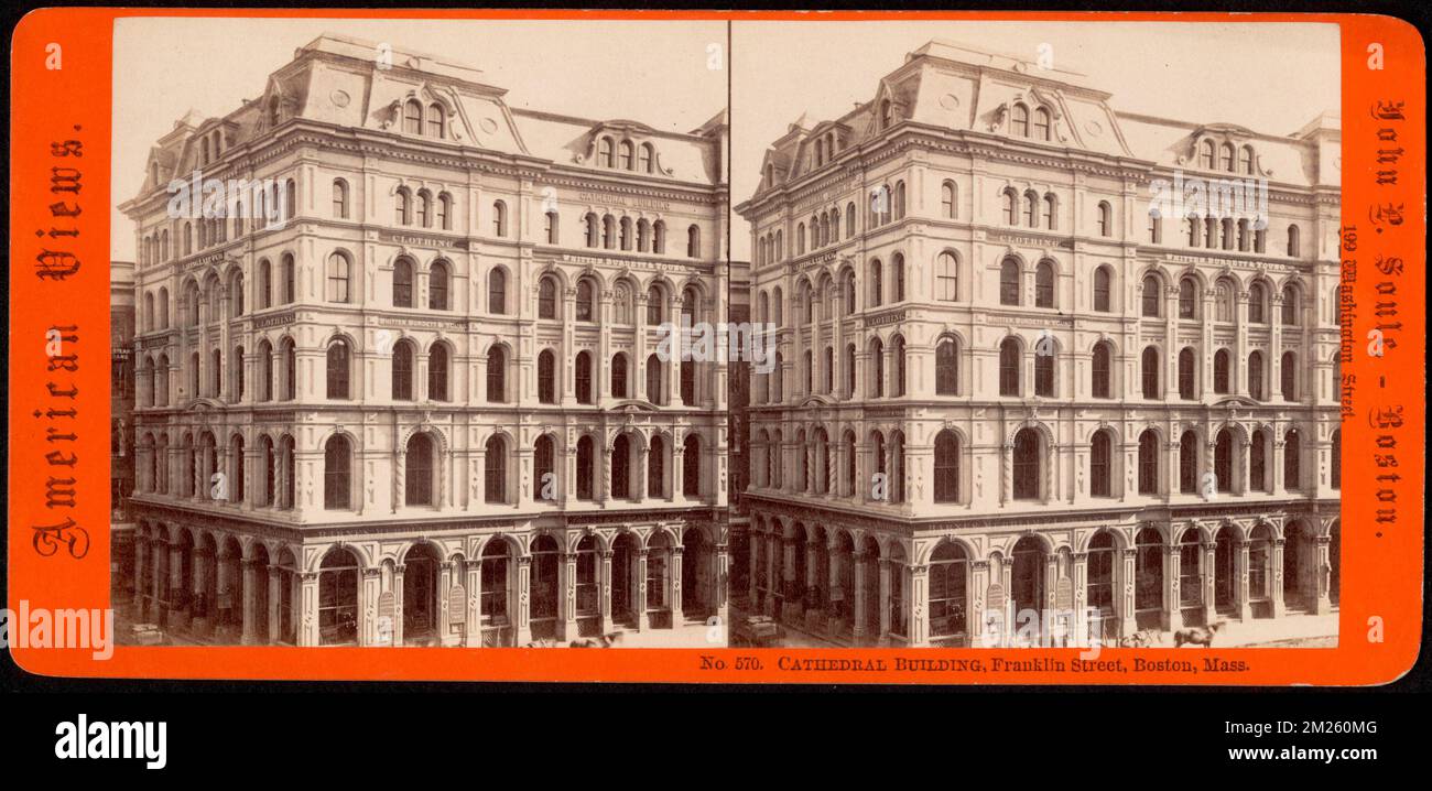Cathedral Building, Franklin Street, Boston, Mass. , Commercial
