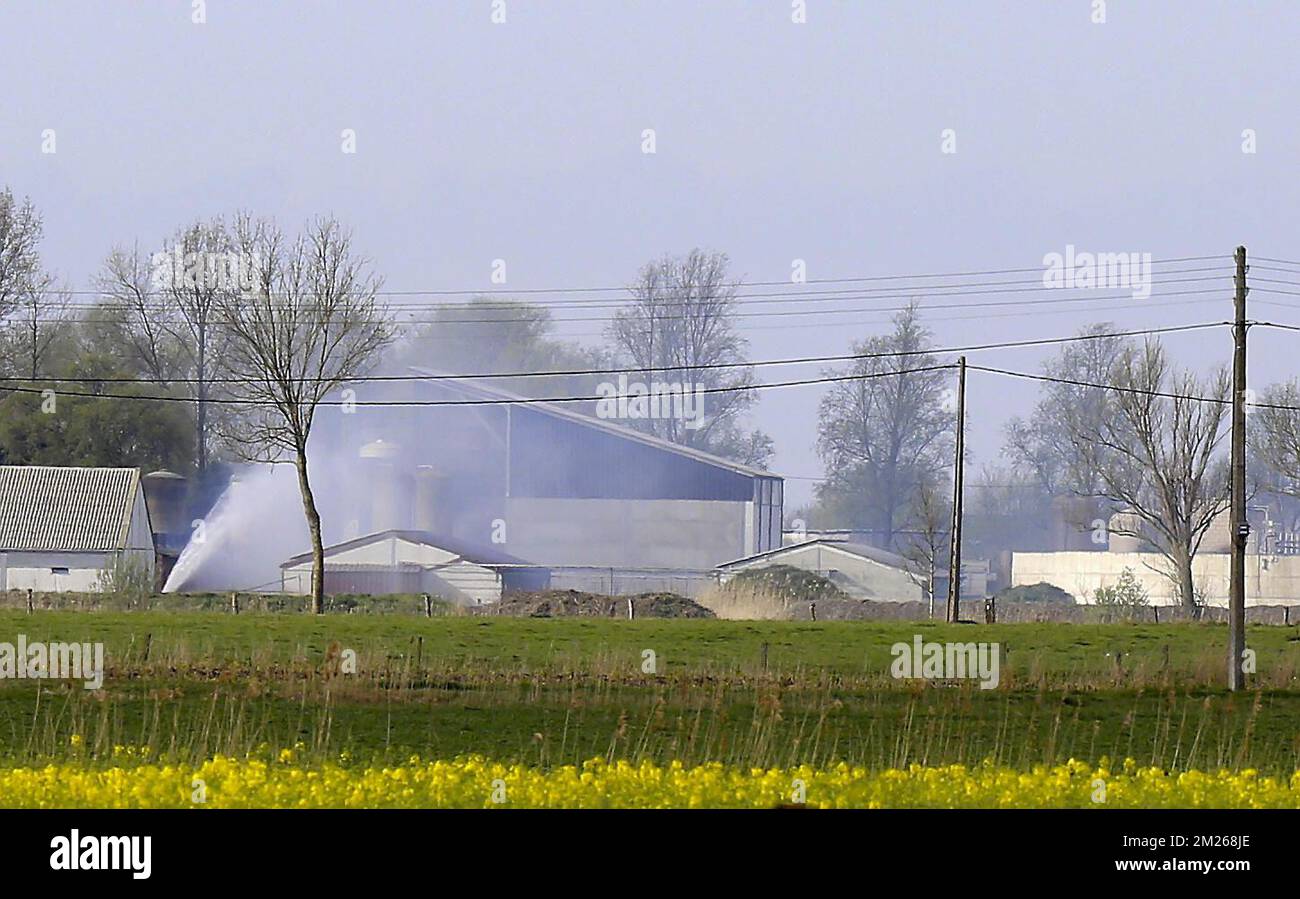 Illustration picture shows the scene of yesterday's nitric acid leak in