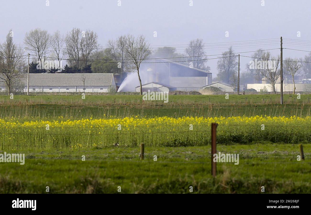 Illustration picture shows the scene of yesterday's nitric acid leak in