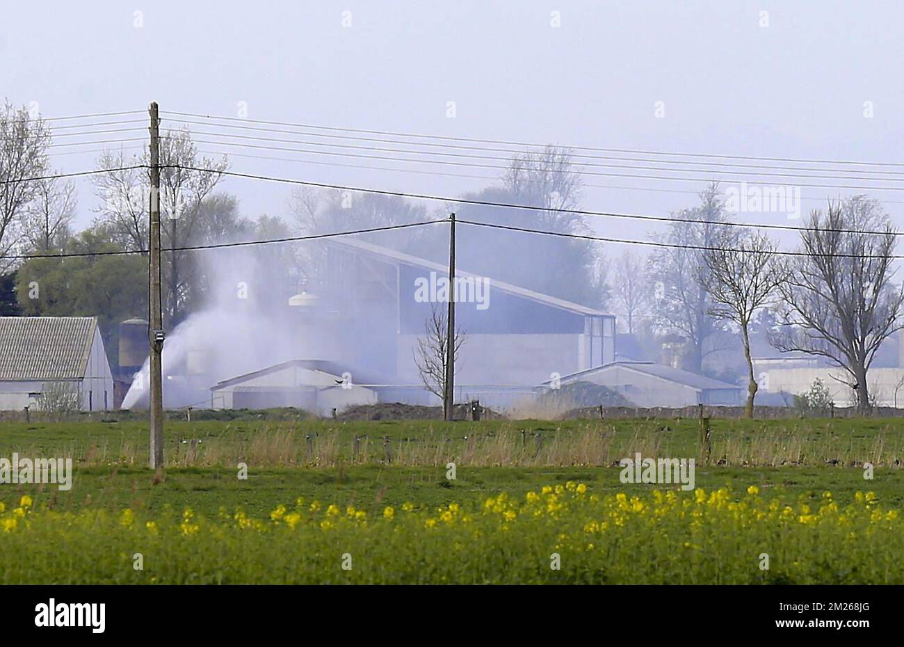 Illustration picture shows the scene of yesterday's nitric acid leak in