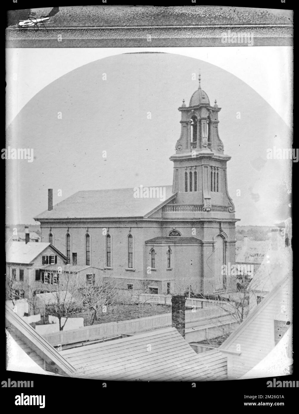 Central Methodist Church , Methodist churches, Brockton Public Library Archival Collection Stock Photo