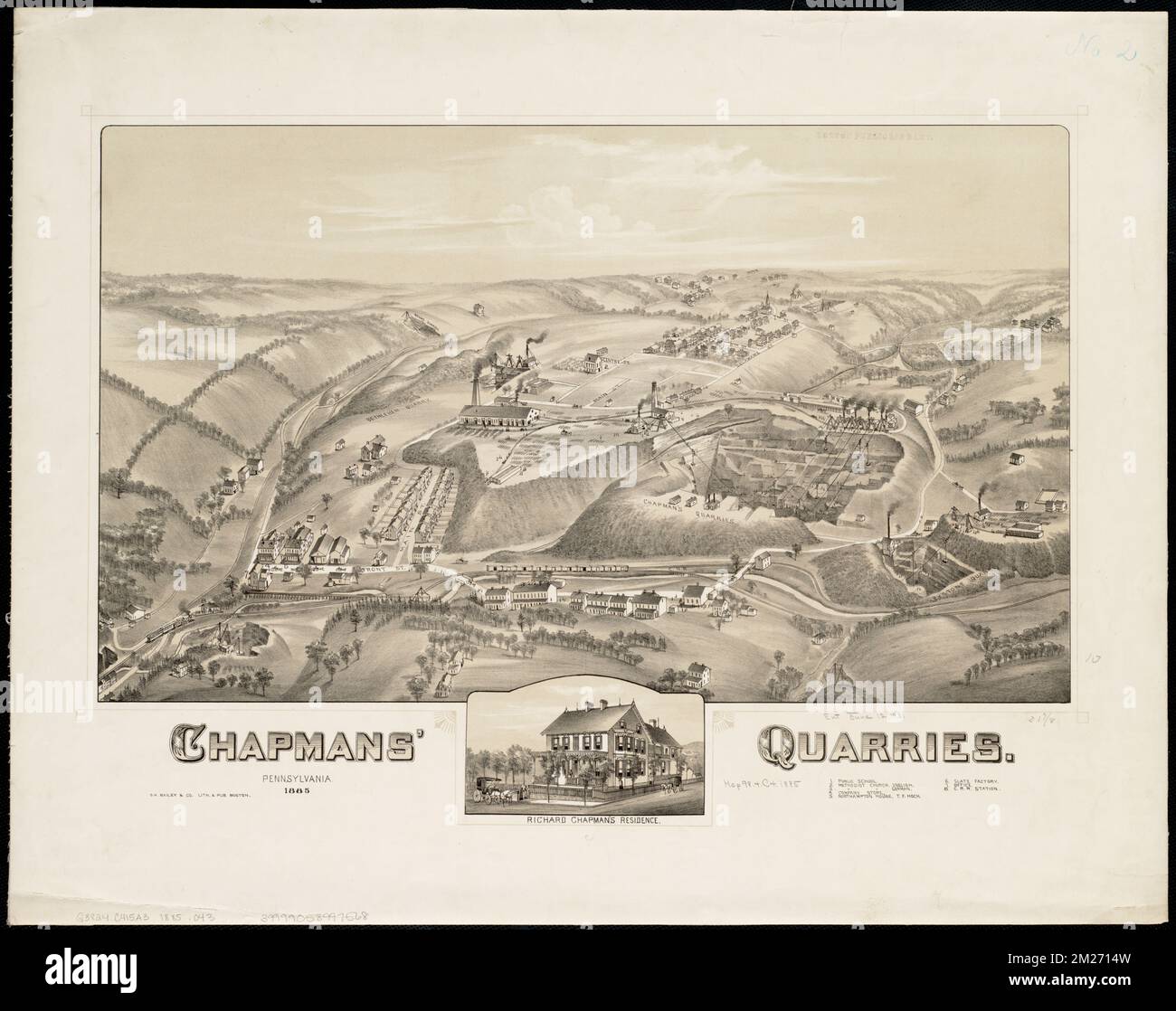 Chapmans' Quarries Pennsylvania, 1885 , Quarries and quarrying