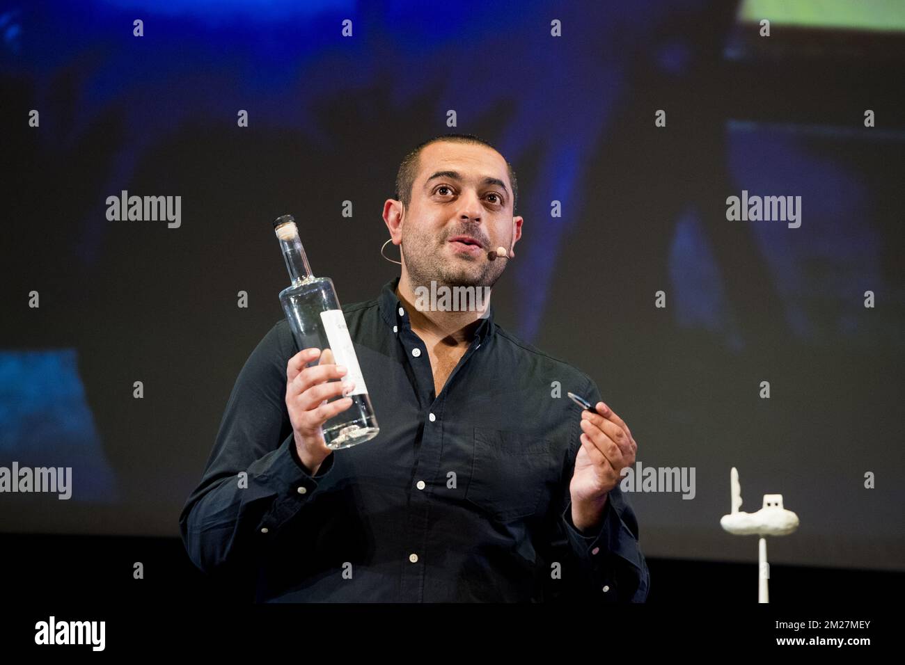 Erhan Demirci pictured during the award ceremony of the 'Ultima's', Flemish culture prizes, Tuesday 13 June 2017, in Gent. BELGA PHOTO JASPER JACOBS Stock Photo