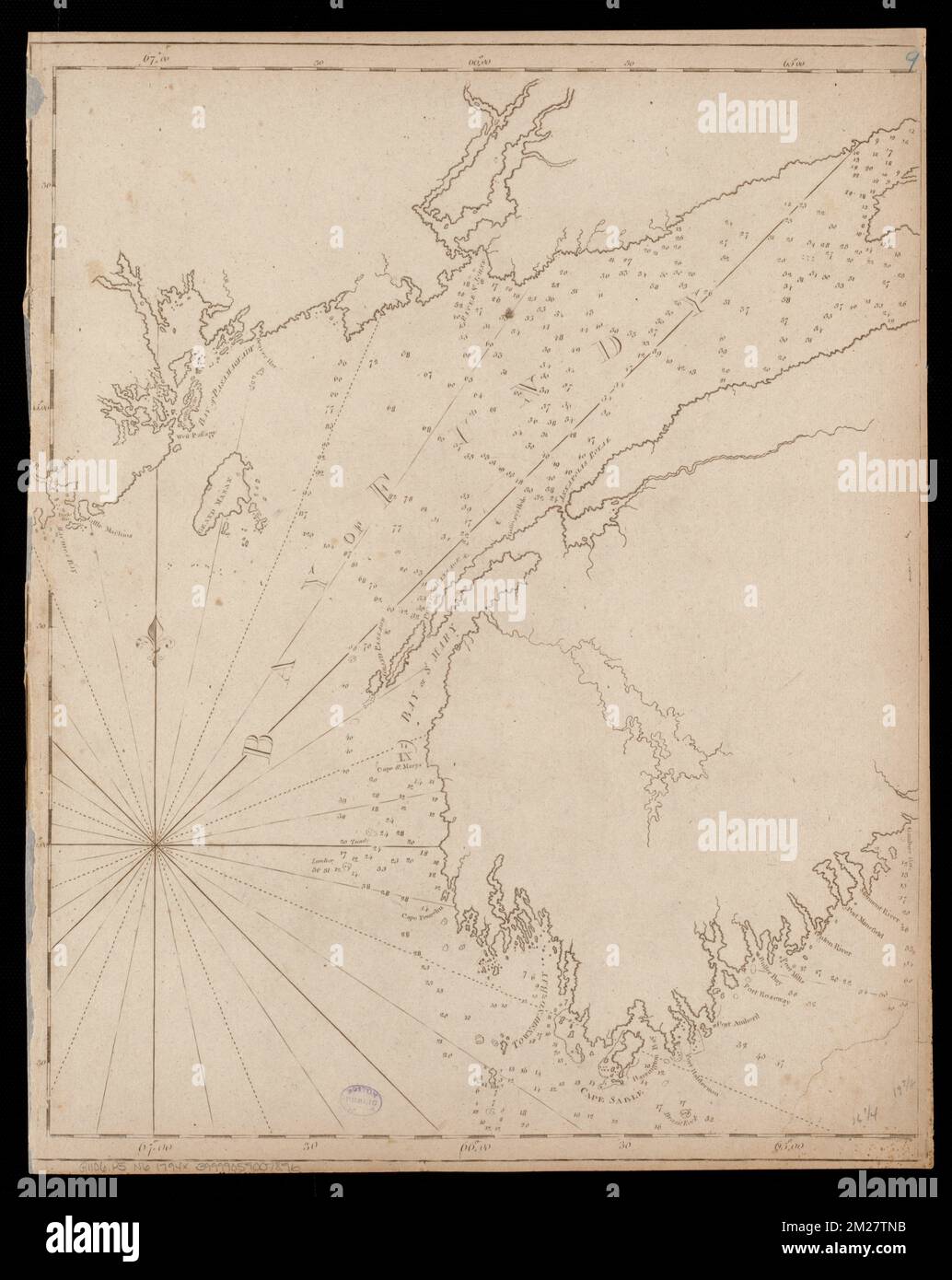 Chart of the Bay of Fundy from Machias Bay to 64°35' west longitude