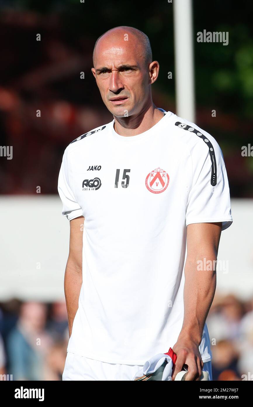 Kortrijk's Christophe Lepoint pictured during a friendly soccer game between KV Kortrijk and Wikings Kortrijk, in Kortrijk, Friday 23 June 2017, the first friendly game of Jupiler Pro League team KVK. BELGA PHOTO BRUNO FAHY Stock Photo
