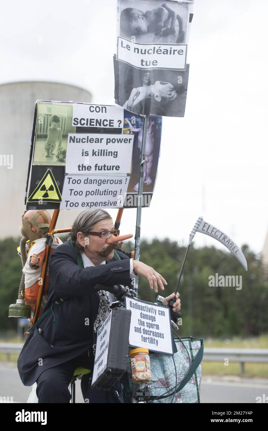A Protest At The Nuclear Power Plant In Tihange To Claim The Immediate A protest at the nuclear power plant in tihange to claim the immediate