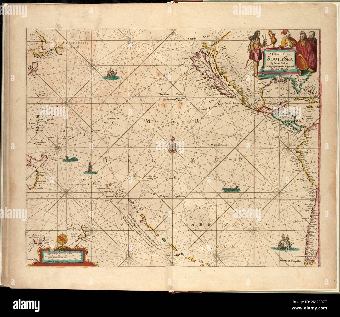 A chart of the South Sea , Nautical charts, Pacific Ocean, Early works 