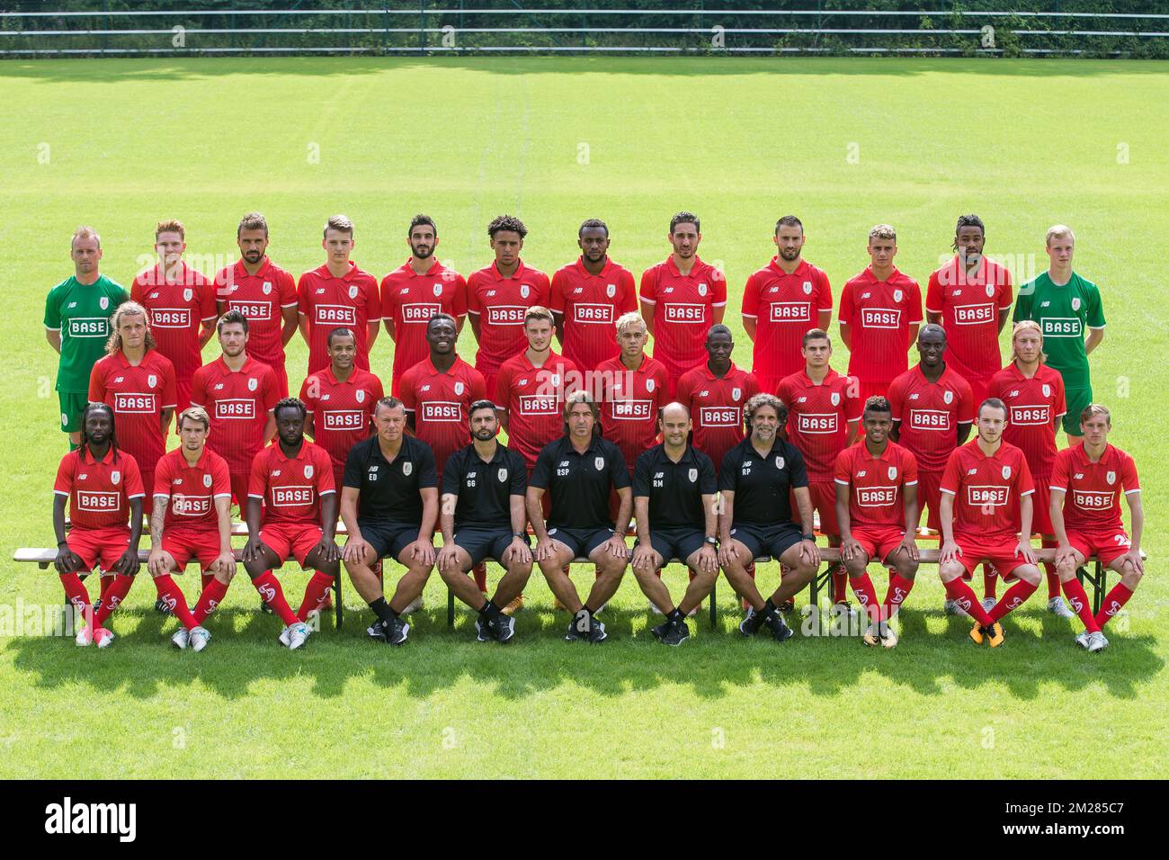 Standard's players poses for the photographer for the 20172018 season