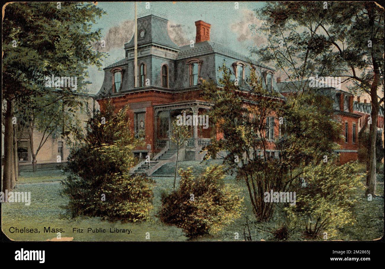 Chelsea, Mass. Fitz Public Library , Public libraries. Chelsea Public