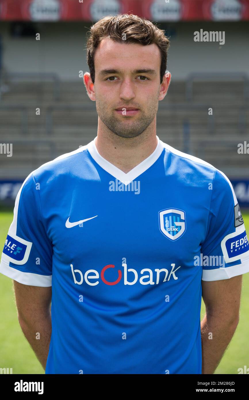 Genk's Dries Wouters poses for photographer at the 2017-2018 season ...