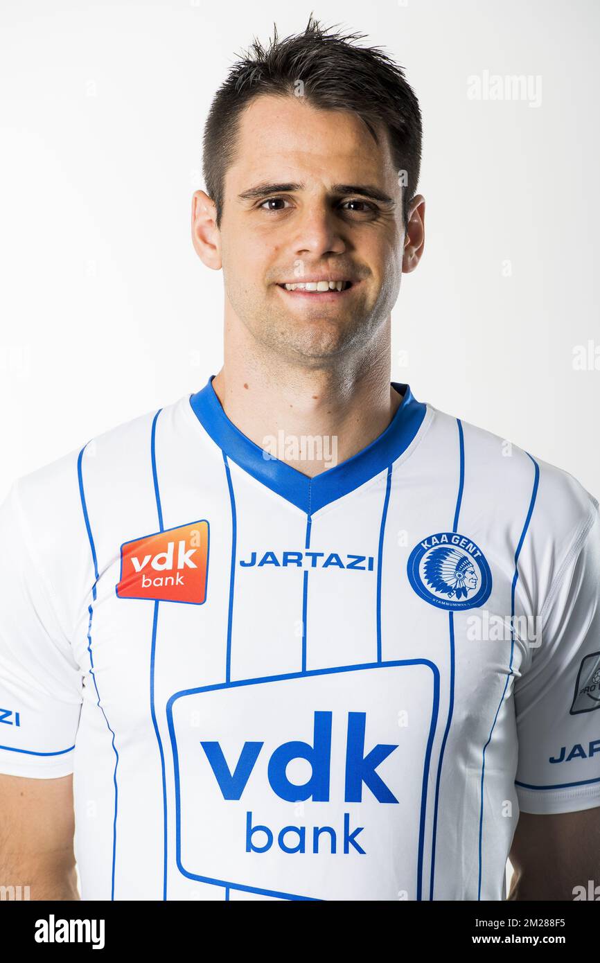 Gent's Franko Andrijasevic poses for photographer at the 20172018