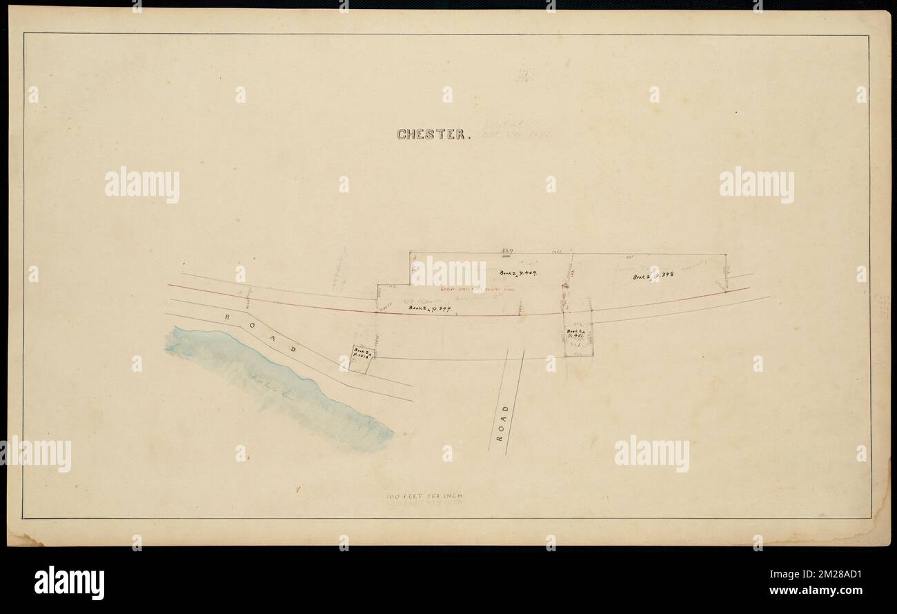 Chester , Chester Mass., Maps, Railroads, Massachusetts, Chester, Maps