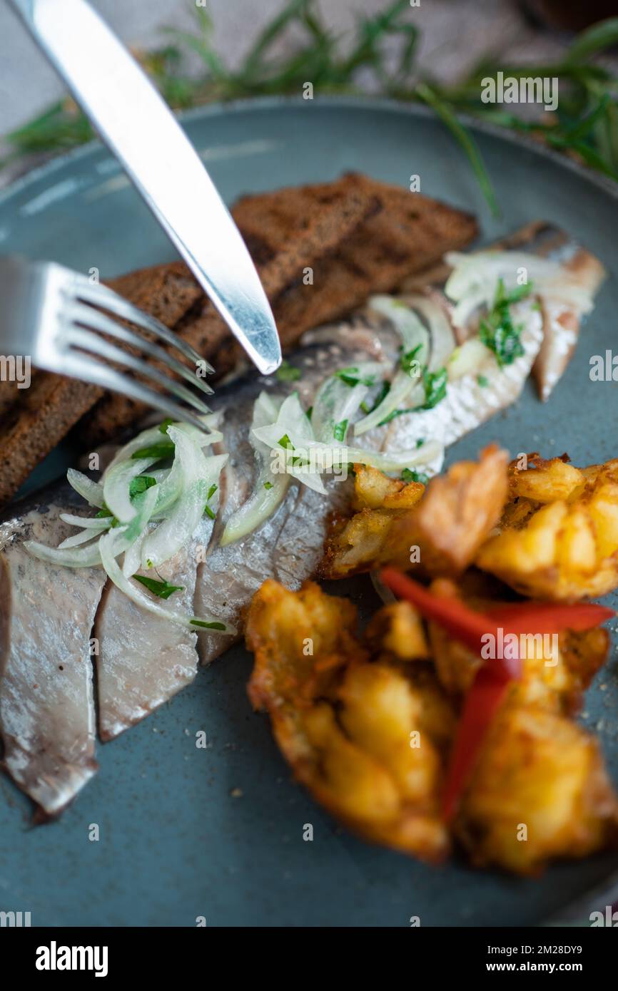 Fish food marinated raw seafood hires stock photography and images Alamy