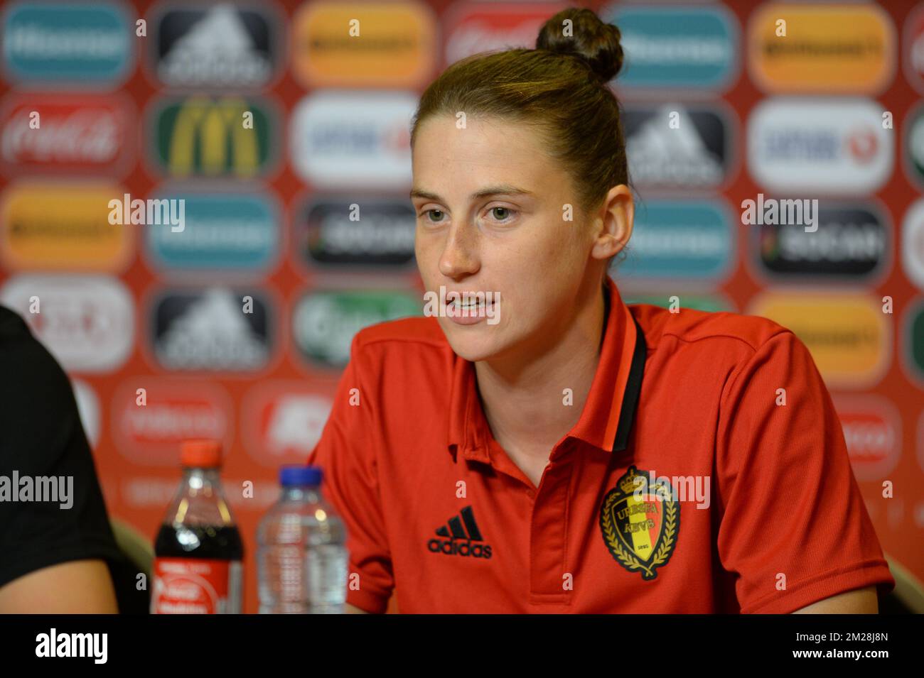 Belgium's Heleen Jaques pictured during a press conference of Belgian