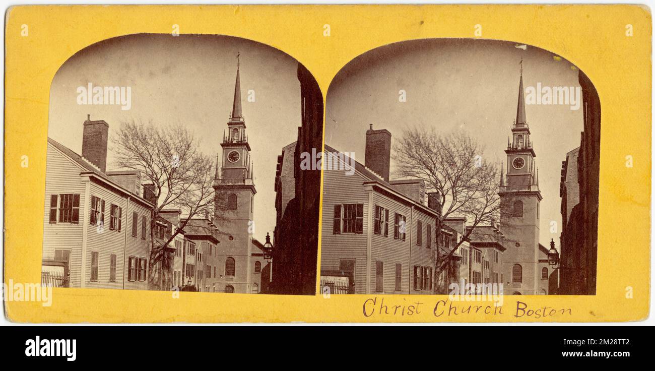 Christ Church, Boston , Churches, Christ Church Boston, Mass Stock ...