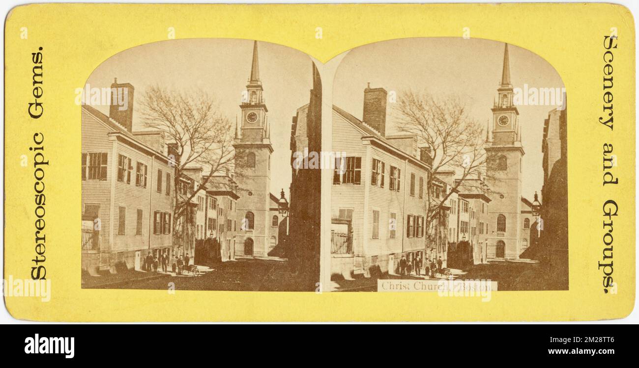 Christ Church, Boston , Churches, Christ Church Boston, Mass Stock ...