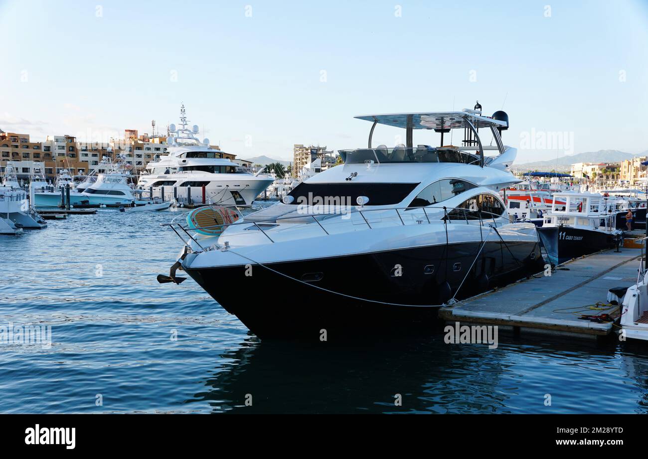 Cabo San Lucas, Mexico - November 7, 2022 - The luxury black and white ...