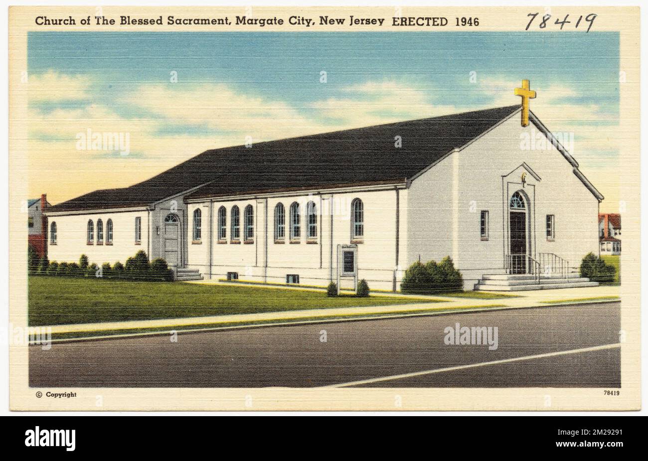 Church of the Blessed Sacrament, Margate City, New Jersey, erected 1946