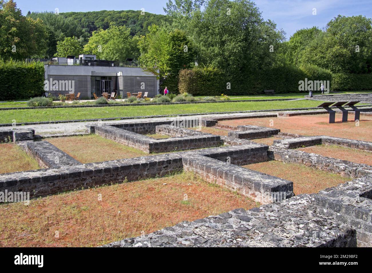 Archeological site showing remains of Roman villa / GalloRoman manor