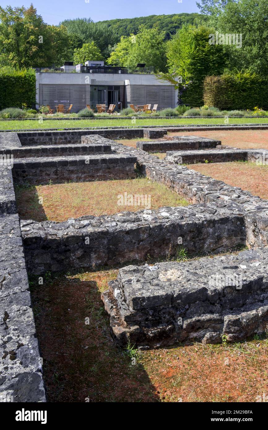 Archeological site showing remains of Roman villa / GalloRoman manor