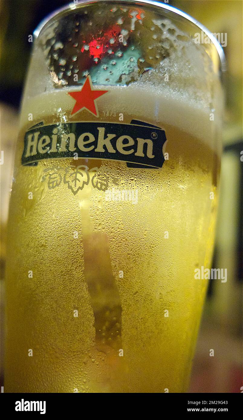 Beer Heineken | Bière Heineken 02/09/2017 Stock Photo