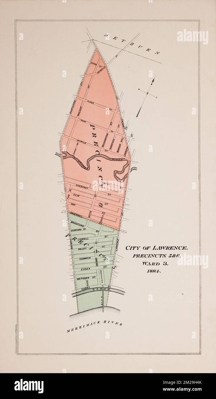 City of Lawrence, precincts 3 & 4, ward 2 ,. Lawrence Public Library ...