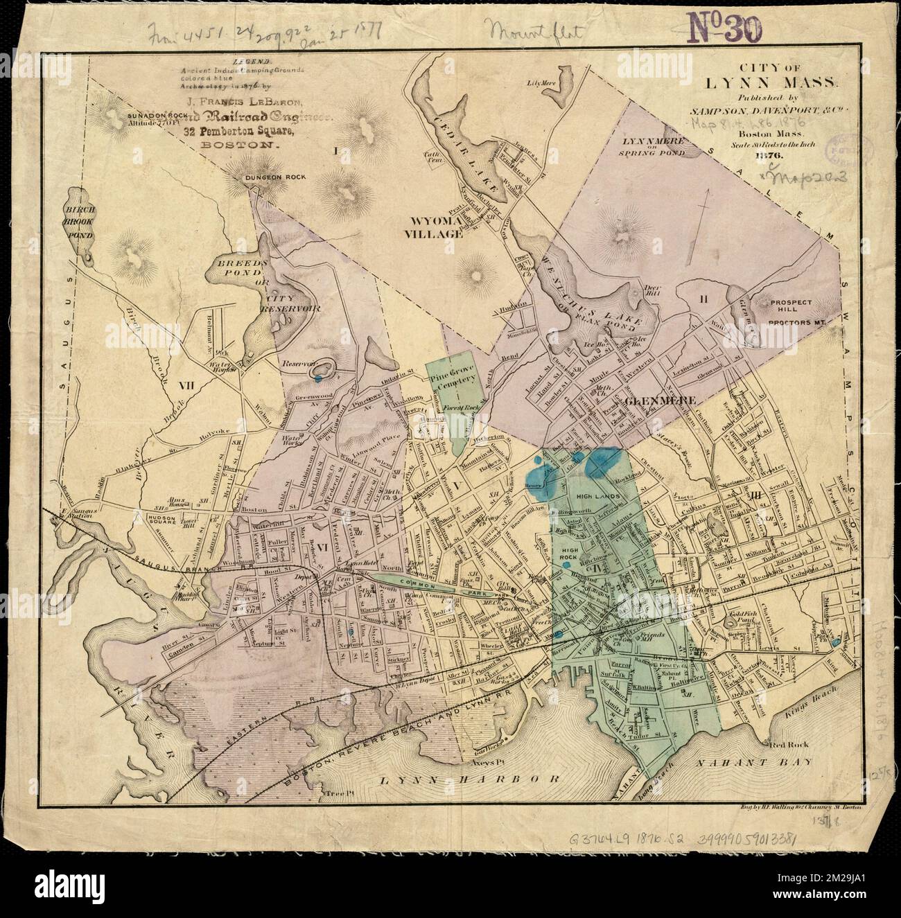 City of Lynn, Mass , Indians, Antiquities, Maps, Lynn Mass., Maps