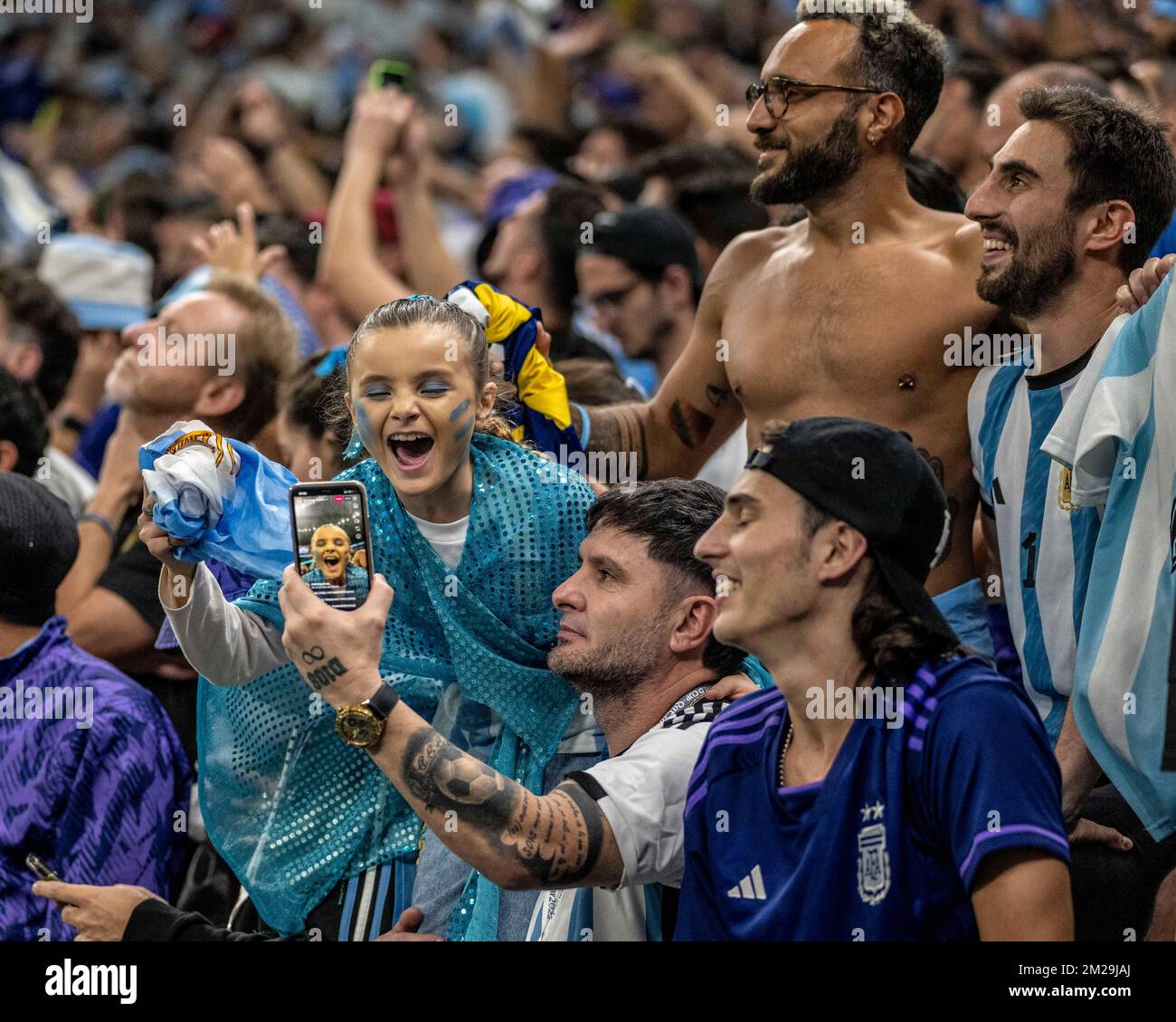 Lusail, Catar. 13th Dec, 2022. 0, the match between Argentina and ...