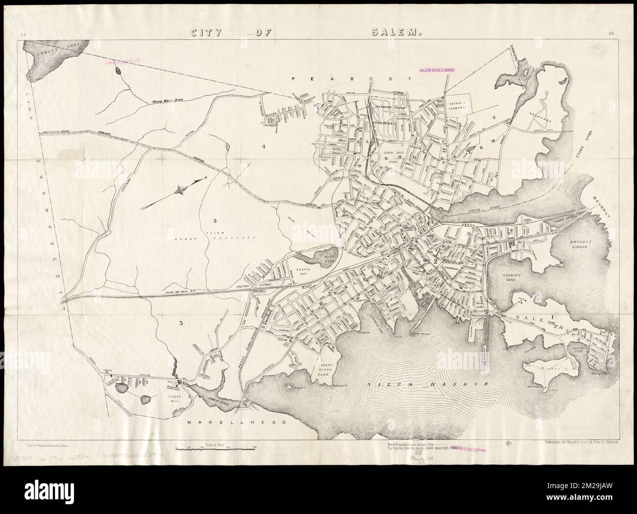 City of Salem, Salem Mass., Maps Norman B. Leventhal Map Center