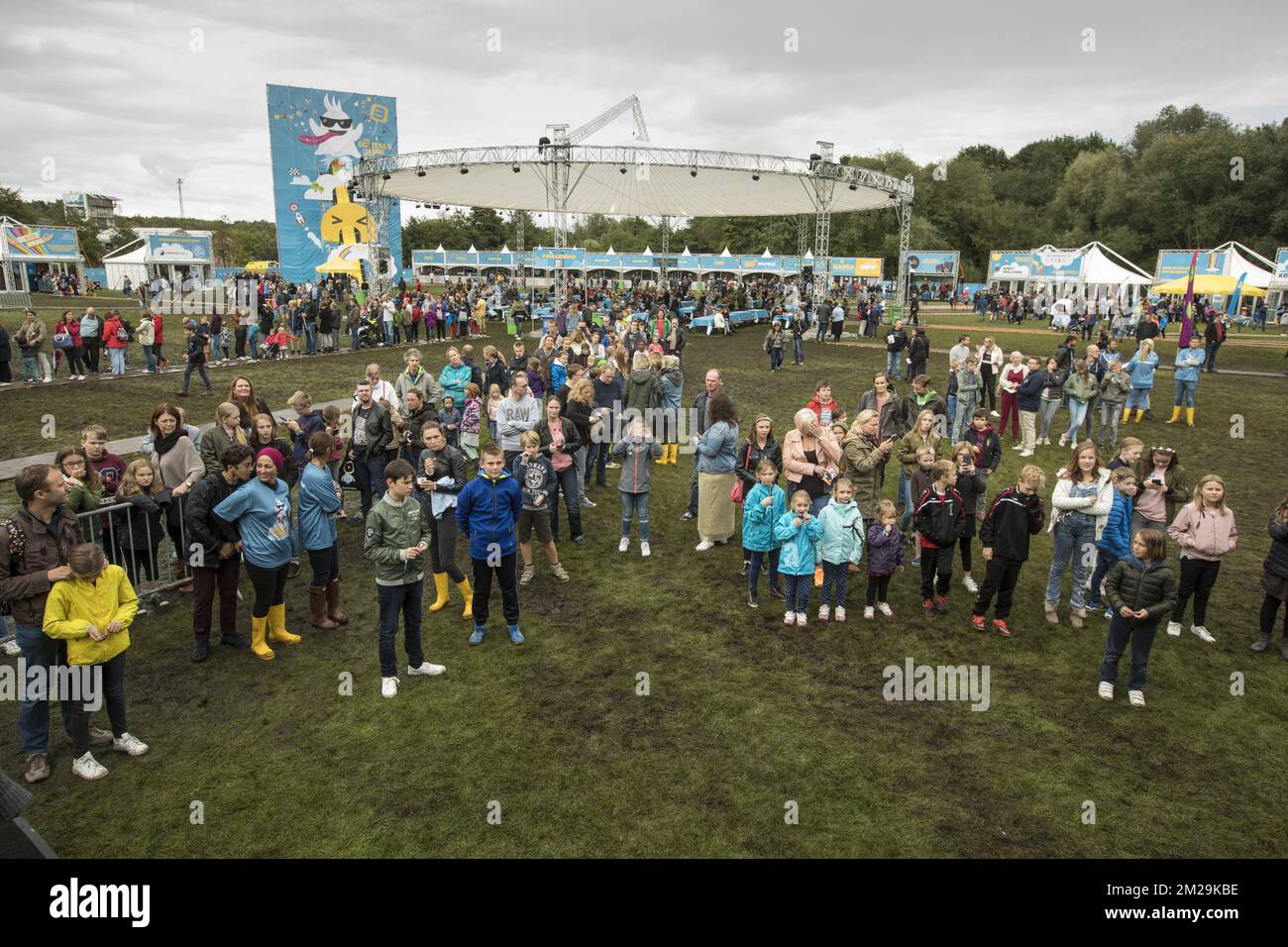 ATTENTION EDITORS - FOCUS COVERAGE REQUESTED TO BELGA - EDITORIAL USE ONLY sfeerbeeld and general ambiance the second day of the 'Digitale Duik' festival organised by Telenet, in Boon, Saturday 16 September 2017. BELGA PHOTO KOEN BLANCKAERT Stock Photo