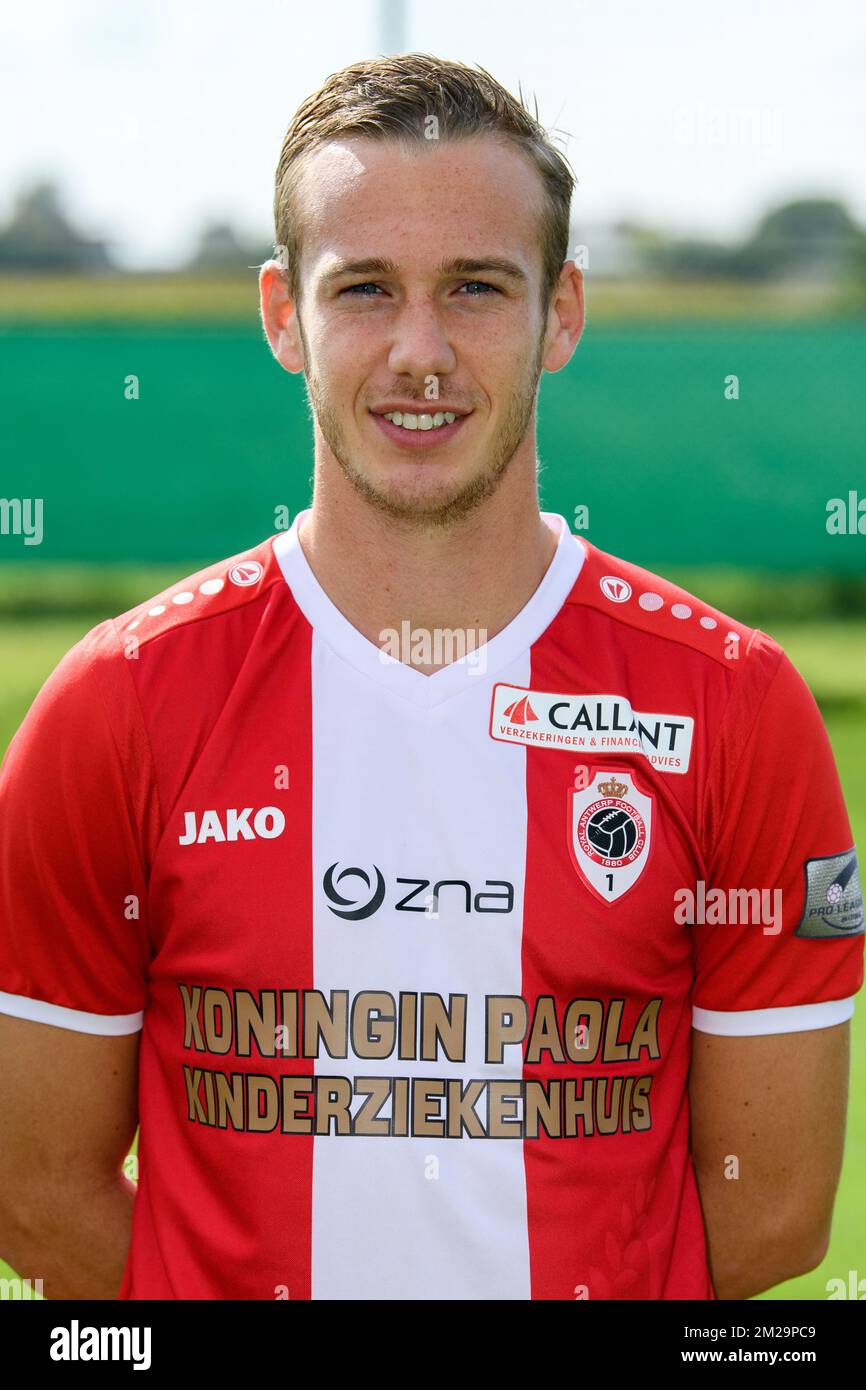 Antwerp's Alexander Corryn poses for the photographer during the 2017 ...
