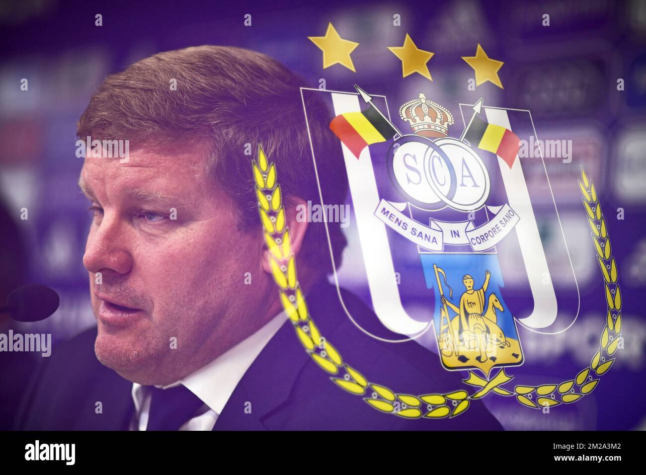 Anderlecht logo hi-res stock photography and images - Alamy, image size:1300x956