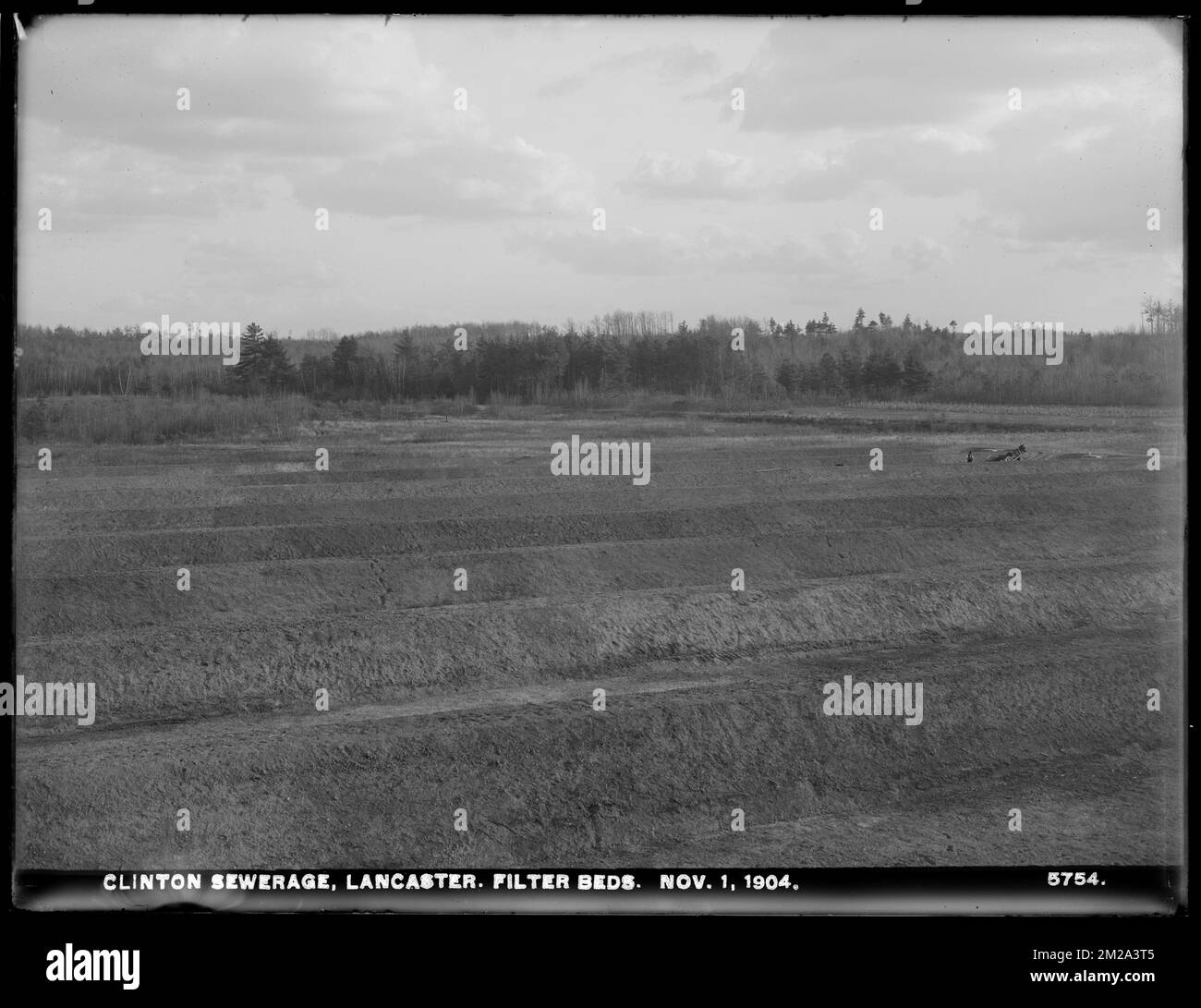 Clinton Sewerage, filterbeds, Lancaster, Mass., Nov. 1, 1904