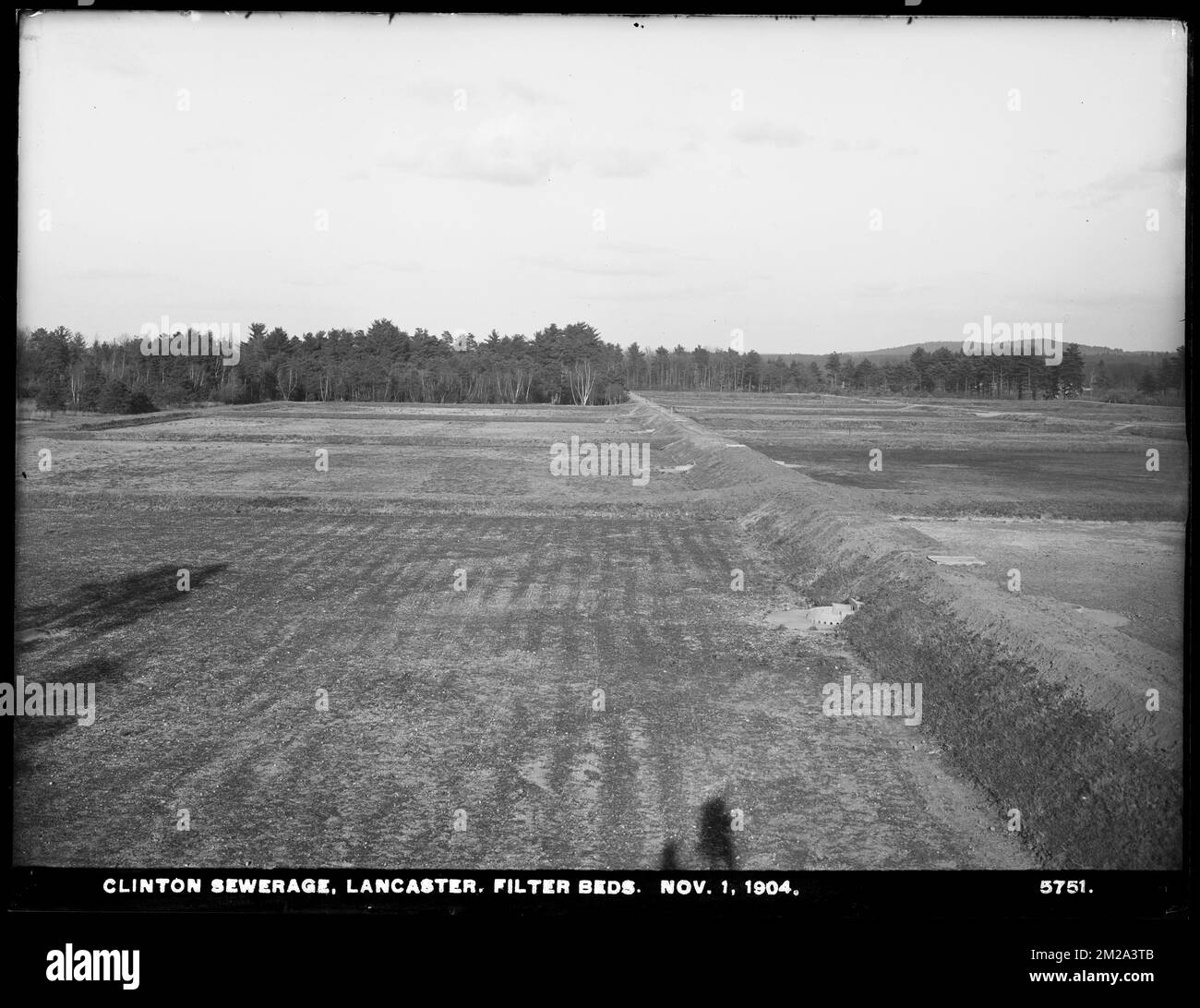 Clinton Sewerage, filterbeds, Lancaster, Mass., Nov. 1, 1904