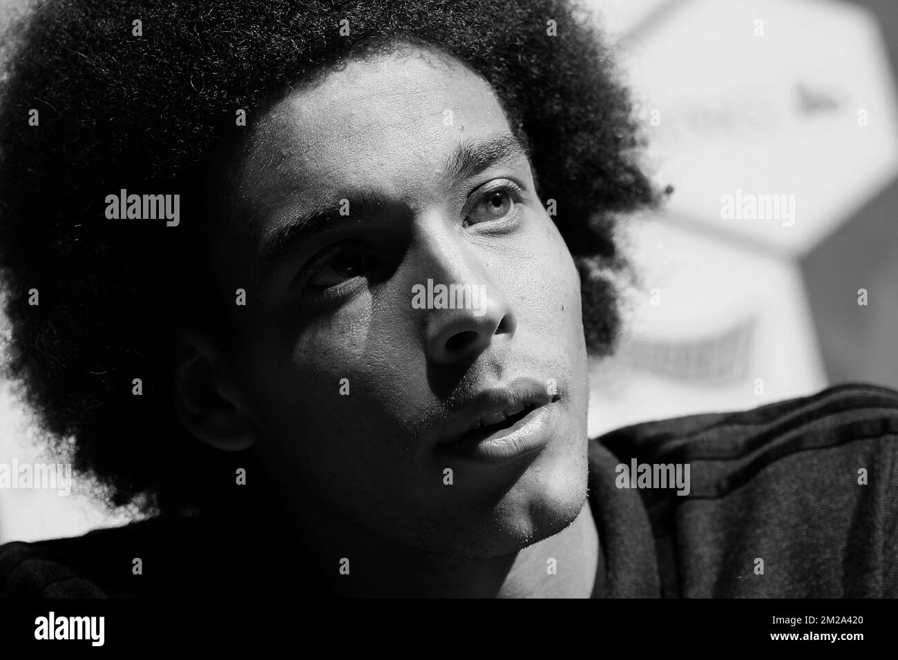 Belgium's Axel Witsel pictured during a press conference of Belgian national soccer team Red Devils, Wednesday 04 October 2017, in Tubize. The team is preparing for World Cup qualification games against Bosnia on Saturday, and Cyprus on Monday. BELGA PHOTO BRUNO FAHY Stock Photo
