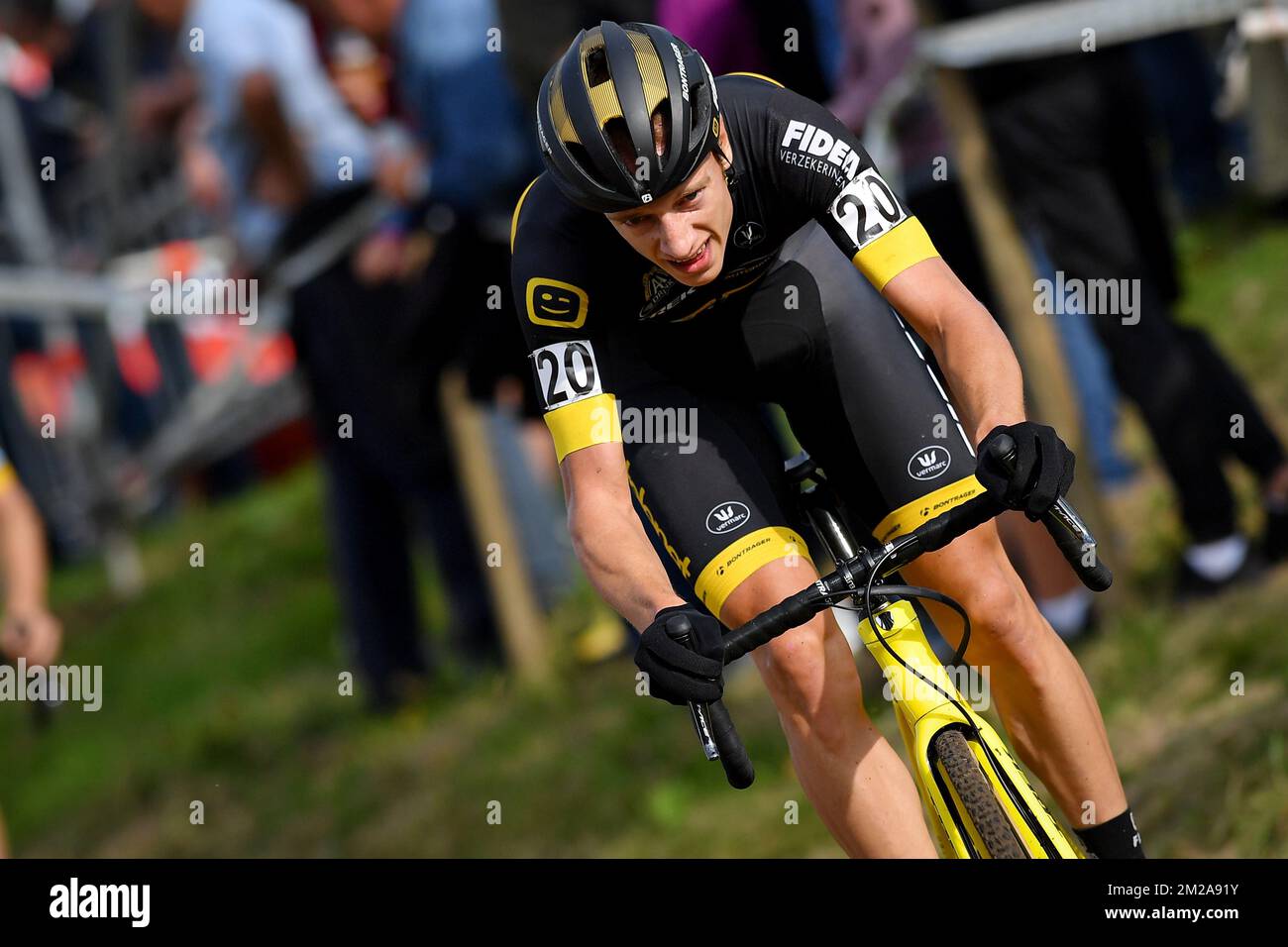 Belgian Quinten Hermans pictured in action during the men's elite race