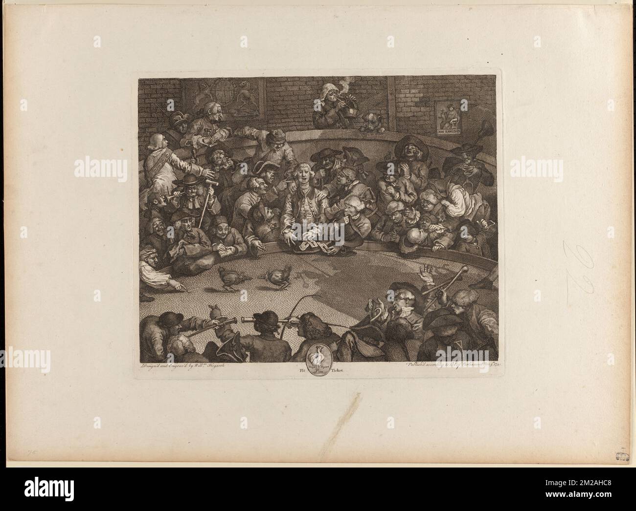 Gravure Originale William Hogarth – "Soir" (1738), Série Les Quatre Heures Du Jour