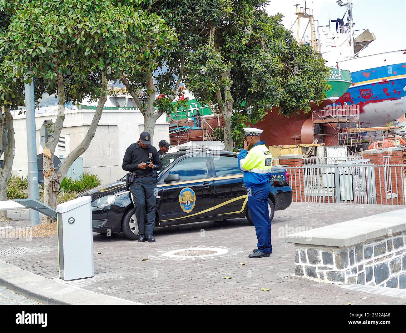 South african police man hi-res stock photography and images - Alamy