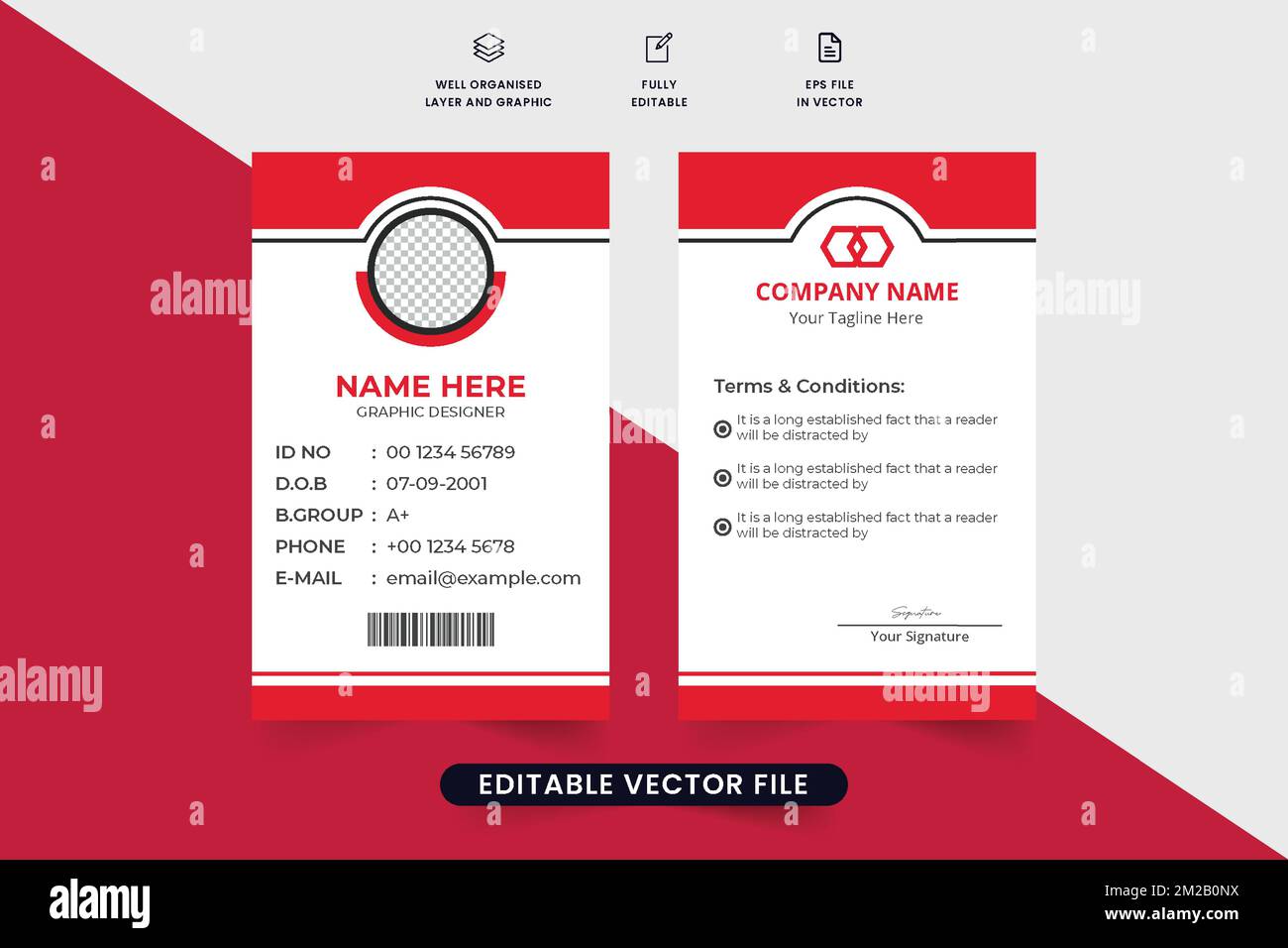 Student Id Card Design Template
