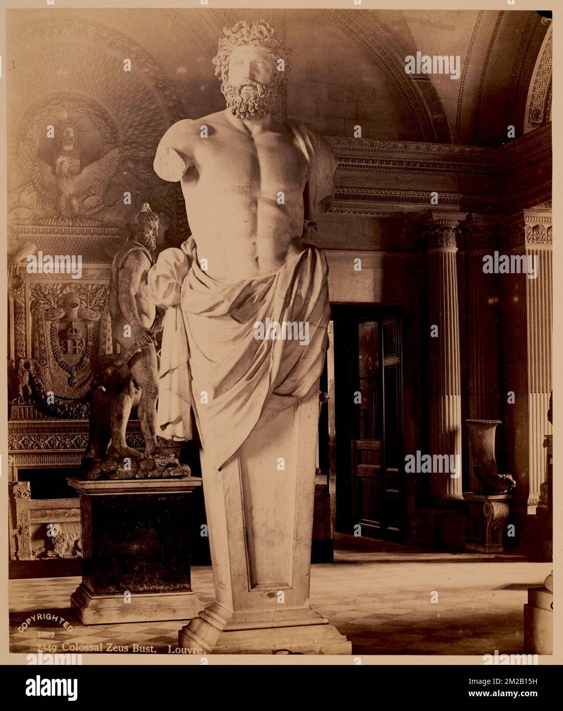 Colossal Zeus bust. Louvre , Antiquities, Sculpture, Gods, Zeus Greek