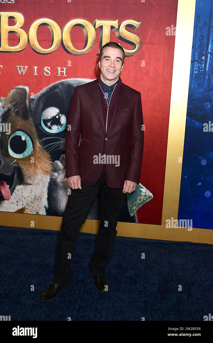 Heitor Pereira attends 'Puss in Boots: The Last Wish' World Premiere on December 13, 2022 at Jazz at Lincoln Center in New York, New York, USA. Robin Platzer/ Twin Images/ Credit: Sipa USA/Alamy Live News Stock Photo