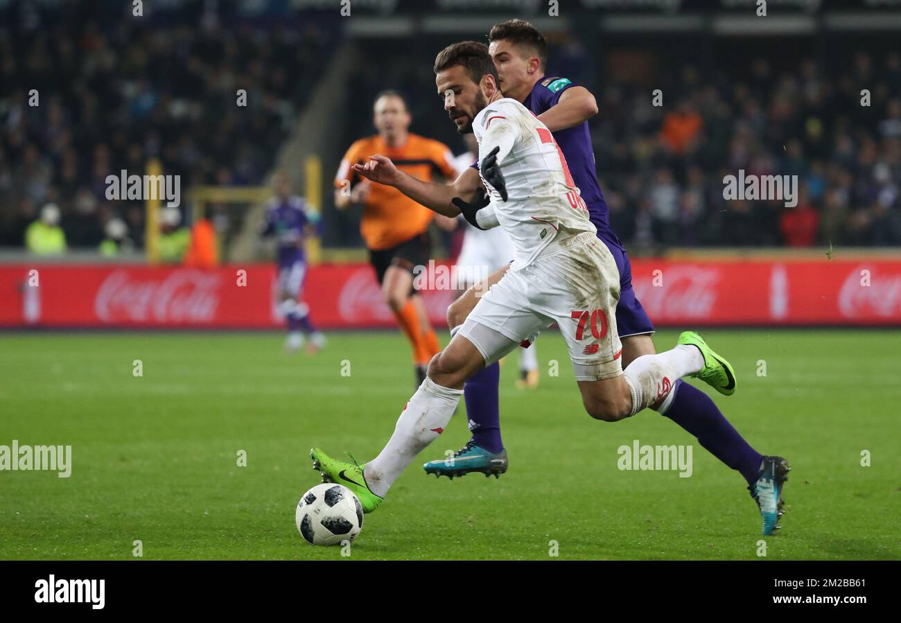 20151227 - BRUXELLES, BELGIQUE : Leander Dendoncker d'Anderlecht, Robin
