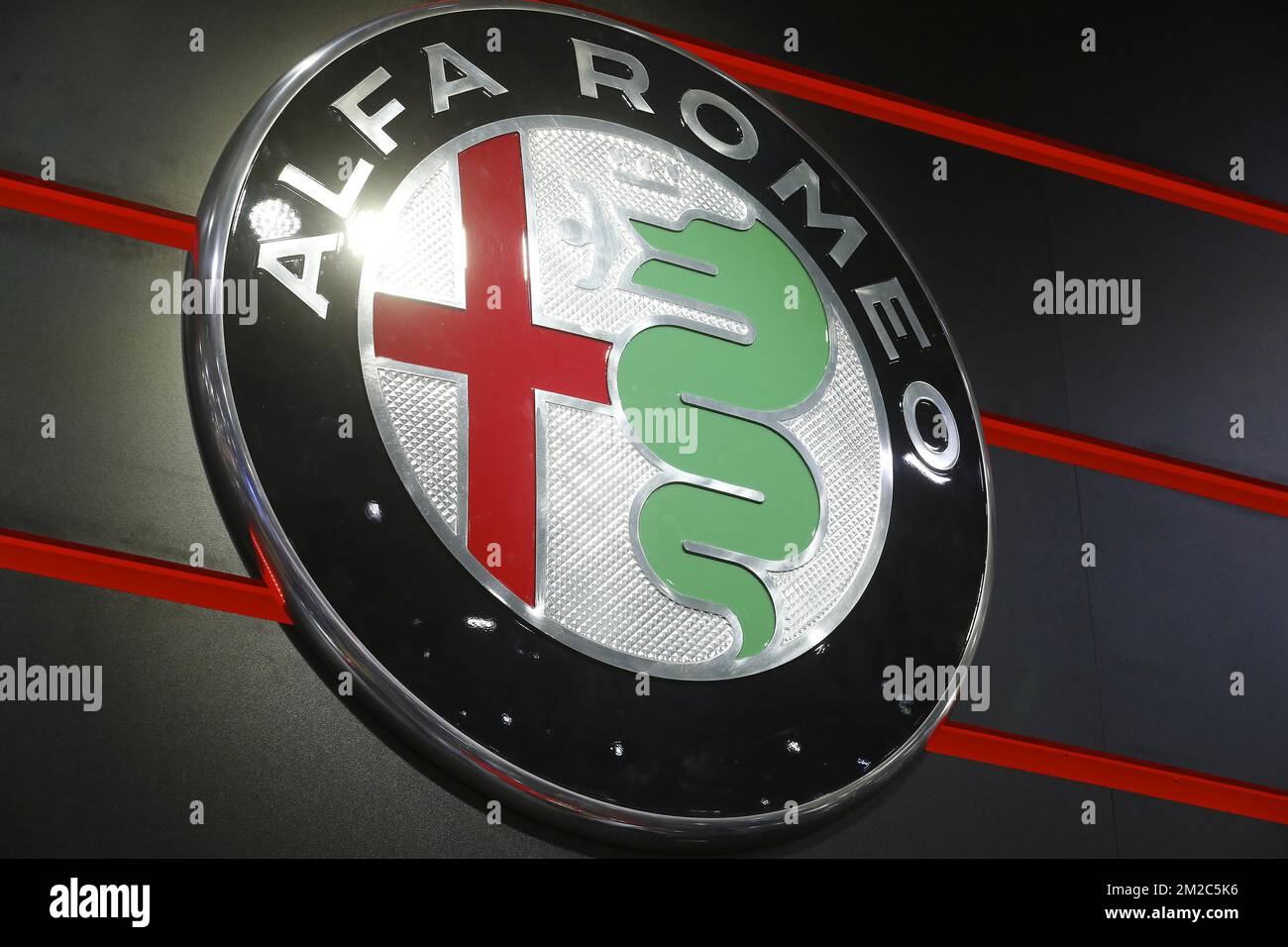 Alfa romeo logo hi-res stock photography and images - Alamy