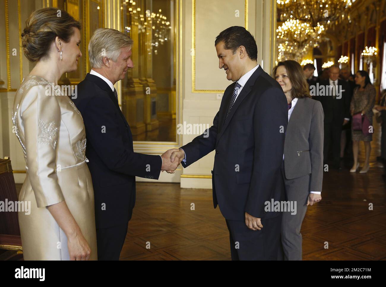 Queen Mathilde And King Philippe Afghanistan Ambassador Wali Monawar 
